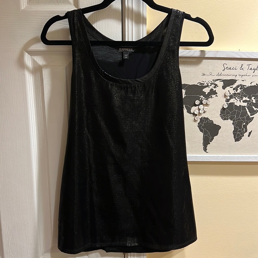 Women’s Express Size Small Black Dress Blouse